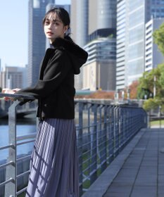 Tiaclasse エコファー付きフードショートコート