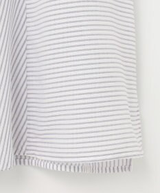 J.PRESS LADIES S 【洗える】ドビー強撚ストライプ 前開き ブラウス