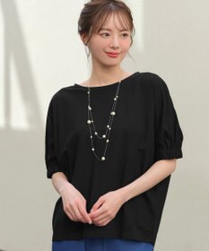 Tiaclasse 【接触冷感】袖ギャザードルマンプルオーバー