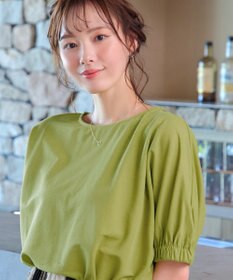 Tiaclasse 【接触冷感】袖ギャザードルマンプルオーバー