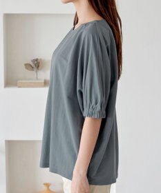 Tiaclasse 【接触冷感】袖ギャザードルマンプルオーバー