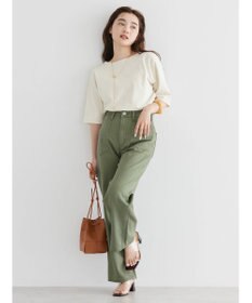 AMERICAN HOLIC ５分袖ボートネックカットプルオーバー