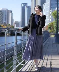 Tiaclasse エコファー付きフードショートコート