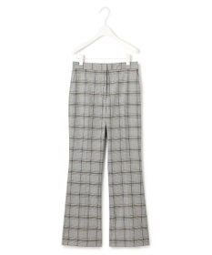 ICB T/Rグレンチェック　セミフレアパンツ