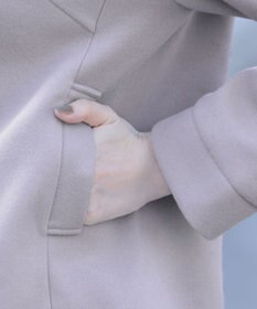 Tiaclasse エコファー付きフードショートコート