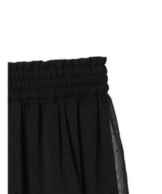 earth music&ecology フロッキードットシアーティアードスカート