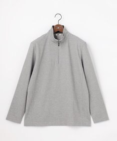 JOSEPH ABBOUD 【キングサイズ/ストレッチ/イージーケア】キャリーマンツイルジャカード ハーフジップ カットソー