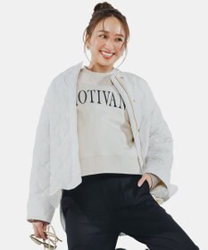 UNFILO 【自宅で洗濯OK / 軽量で暖かい】TAIONコラボ キルティングブルゾン