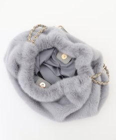 ANY SIS フェイクファーチェーン トートバッグ