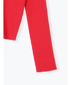 Te chichi ウェーブメタル釦Vネックリブカーディガン