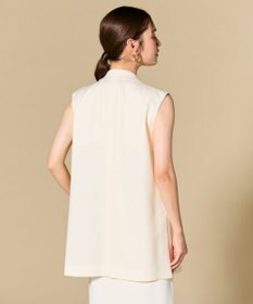 BEIGE， CAROLE / リネンライクノースリーブジレジャケット