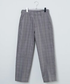 WEGO 【SCHOOLITEM】メンズスクールチェックセミワイドスラックス