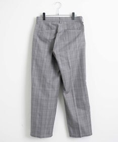 WEGO 【SCHOOLITEM】メンズスクールチェックセミワイドスラックス