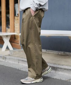 WEGO 【ユニセックス着用ITEM/XSSMLサイズ展開/ウエストゴム】ユルフィットコットンイージーパンツ