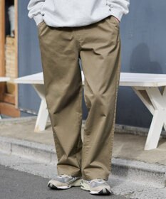 WEGO 【ユニセックス着用ITEM/XSSMLサイズ展開/ウエストゴム】ユルフィットコットンイージーパンツ