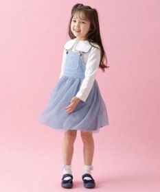 ANY KIDS チュール付き ジャンパースカート