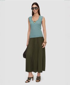 JOSEPH プリーツサテン　スカート