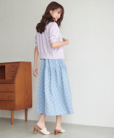 Feroux フラワープリントドロスト ワンピース