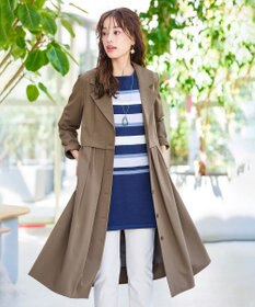 Tiaclasse 【洗える】フレアトレンチコート