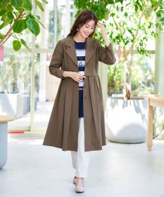 Tiaclasse 【洗える】フレアトレンチコート