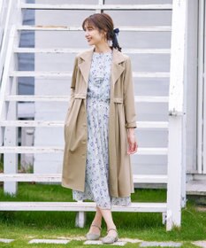 Tiaclasse 【洗える】フレアトレンチコート