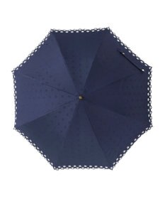 MOONBAT DAKS 晴雨兼用日傘 長傘 ドット ジャカード ボーラ刺繍