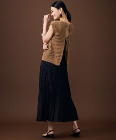 自由区 S 【レイヤード・旬スタイル】リネンコットン ベスト