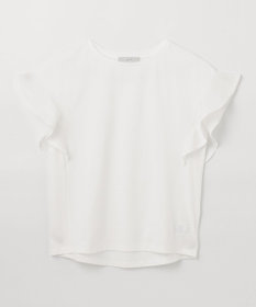 ANY 異素材コンビフリルスリーブプルオーバー