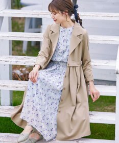 Tiaclasse 【洗える】フレアトレンチコート