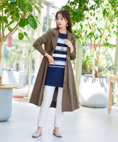 Tiaclasse 【洗える】フレアトレンチコート