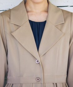 Tiaclasse 【洗える】フレアトレンチコート