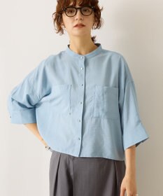 AMERICAN HOLIC 接触冷感Wポケット5分袖ショートシャツ