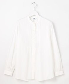 J.PRESS LADIES S 【洗える】BEZコットンナイロン ストライプ ピンタック ブラウス