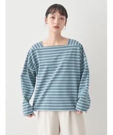 earth music&ecology スクエアボーダープルオーバー