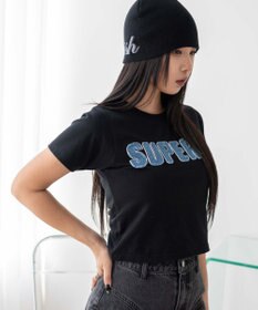 WEGO デニムロゴT