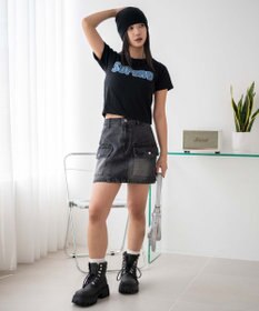 WEGO デニムロゴT