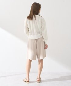 earth music&ecology 接触冷感シアークルーニットカーディガン