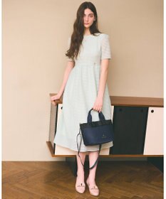 TOCCA 【大人百花掲載】【撥水】RIBBON BRICK TOTE M トートバッグ M