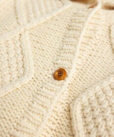 LENO ARAN PULLOVER【UNISEX】アラン柄ニットプルオーバー/カーディガン