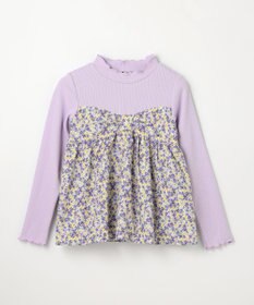 ANY KIDS ドッキング花柄カットソー