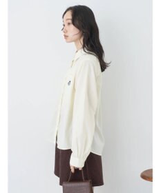 earth music&ecology ロゴ刺繍シャツ