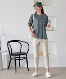 Tiaclasse 【接触冷感】袖ギャザードルマンプルオーバー