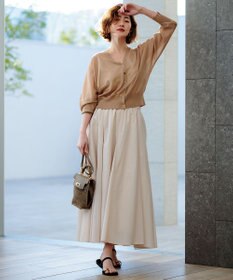 23区 【新色追加】シャイニーシアー ニット カーディガン