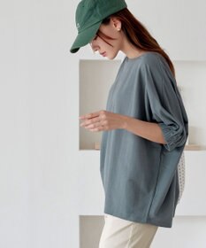 Tiaclasse 【接触冷感】袖ギャザードルマンプルオーバー