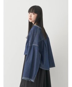 earth music&ecology スクエアデニムシャツ