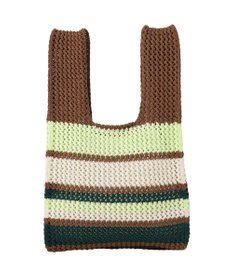 AMERICAN HOLIC マルチボーダーニットバッグ