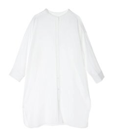 Green Parks ＳＥＴ２点Ｖネックベスト＋７分袖ミディシャツワンピース