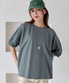 Tiaclasse 【接触冷感】袖ギャザードルマンプルオーバー