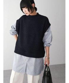 Green Parks ニットソードッキングチュニック