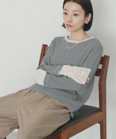 AMERICAN HOLIC 袖チュールレイヤードプルオーバー